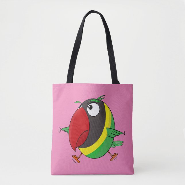 Lovebird parrot  tote bag (Front)