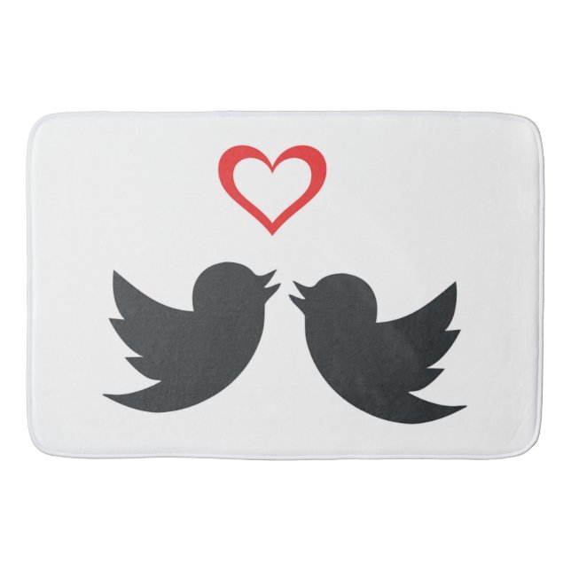 LOVEBIRDS BATHROOM MAT (Front)