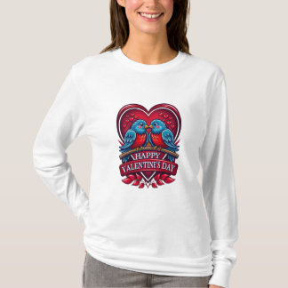 Lovebirds Forever – Romantic Valentine’s Day Coupl T-Shirt