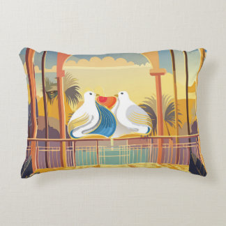 Lovebirds in Paradise Pillow