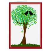 Lovebirds in Tree of Hearts - Summer Love (Front)