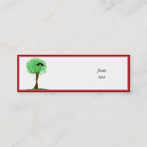 Customizable Lovebirds in Tree of Hearts - Summer Love Business Card Templates