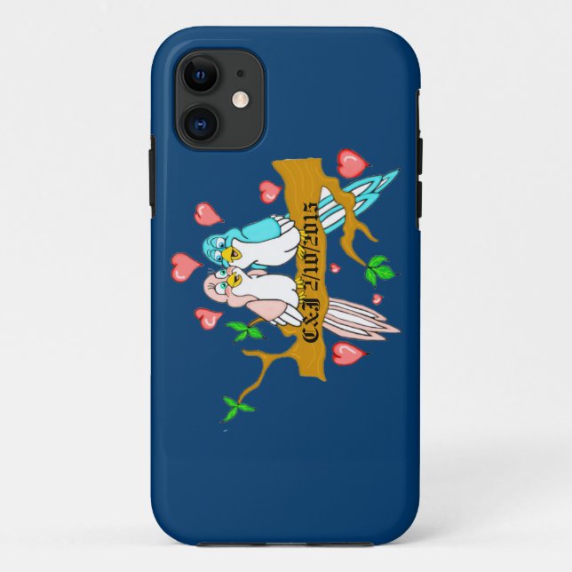 Lovebirds iPhone Case (Back)