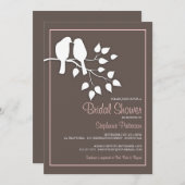Lovebirds on a Branch Bridal Shower Invitation (Front/Back)