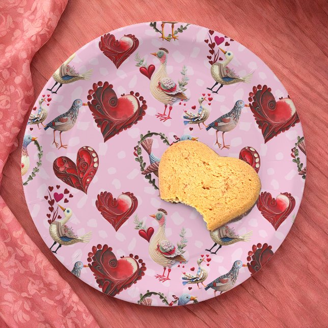 LoveBirds Paper Plates (Creator Uploaded)
