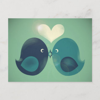 Lovebirds Postcard