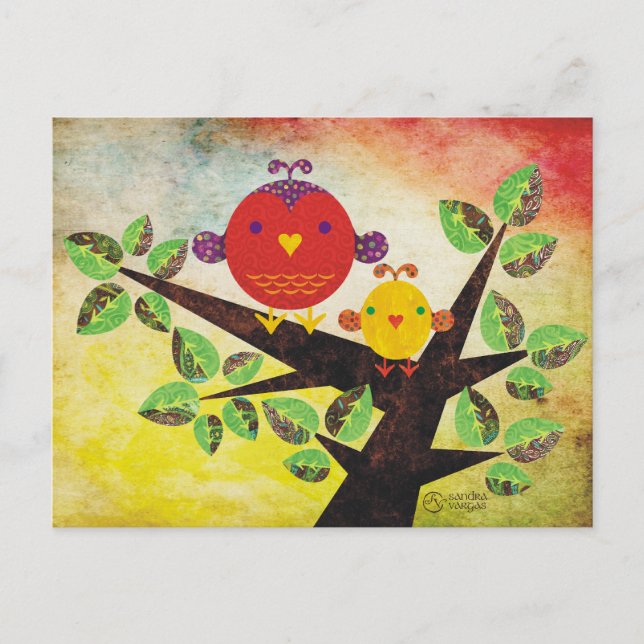 Lovebirds Postcard (Front)