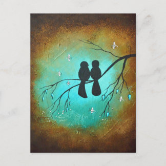 Lovebirds Postcard
