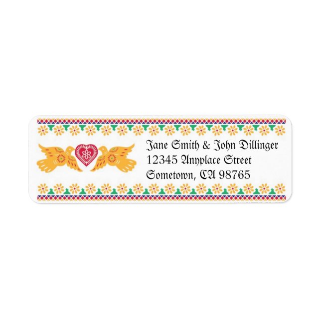 Lovebirds Return Address Label (Front)
