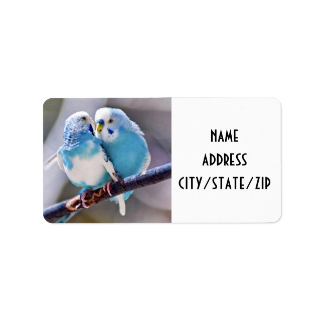 "LOVEBIRDS" RETURN ADDRESS LABLES LABEL (Front)