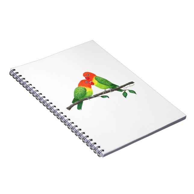 Lovebirds Spiral Notebook (Right Side)