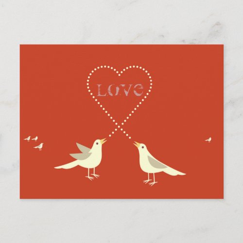 Lovebirds Valentines Day Card