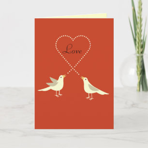 Lovebirds Valentine's Day Card