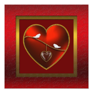 Lovebirds Wedding Anniversary Party Invitation