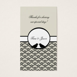 Lovebirds Wedding Favor Gift Tags