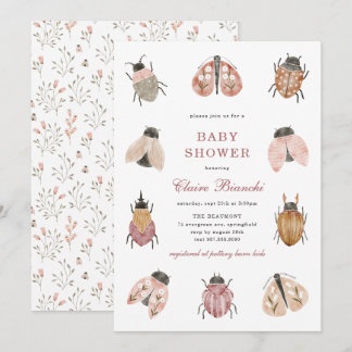 Lovebug Baby Shower Invitation