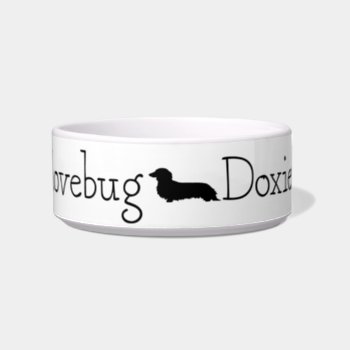 Lovebug Doxies Logo Bowl by KaleenaRae at Zazzle