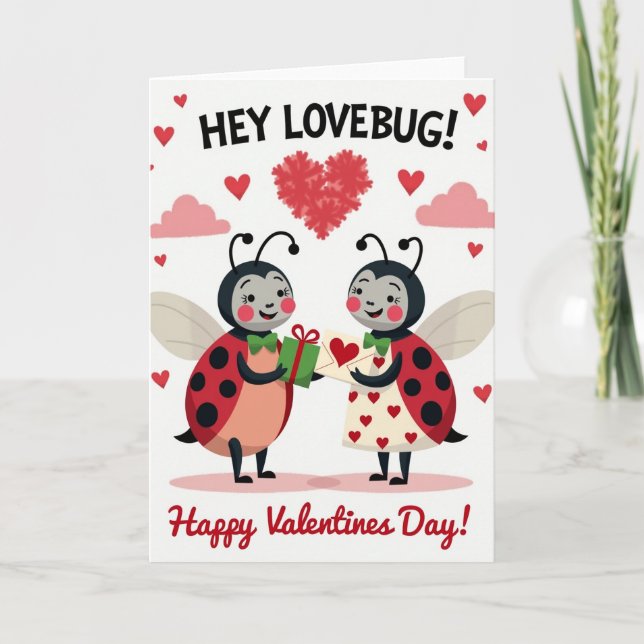 Lovebug Valentines Day Card (Front)