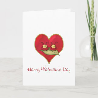 Lovebugs Valentine's Day Greeting Card