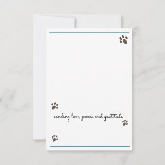 lovecats hotsprings Thank You Card