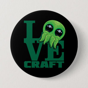 Lovecraft Baby Cthulhu Design – Spooky Cute Love Button