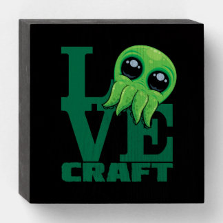 Lovecraft Baby Cthulhu Design – Spooky Cute Love Wooden Box Sign
