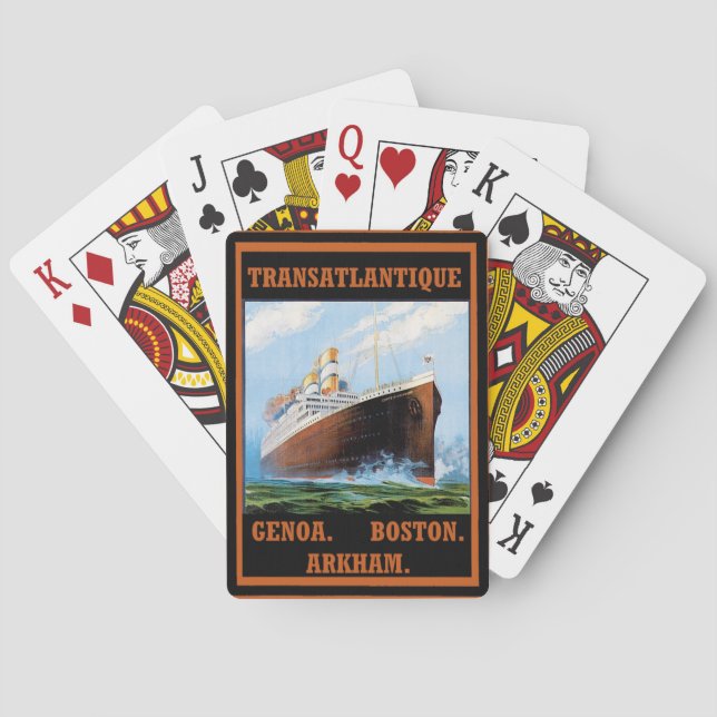 Lovecraft Cruise Lines: Arkham Poker Cards (Back)