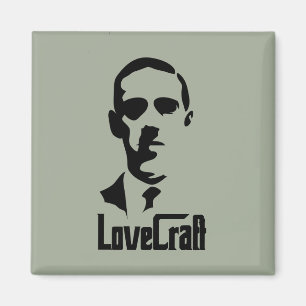 Lovecraft face style magnet