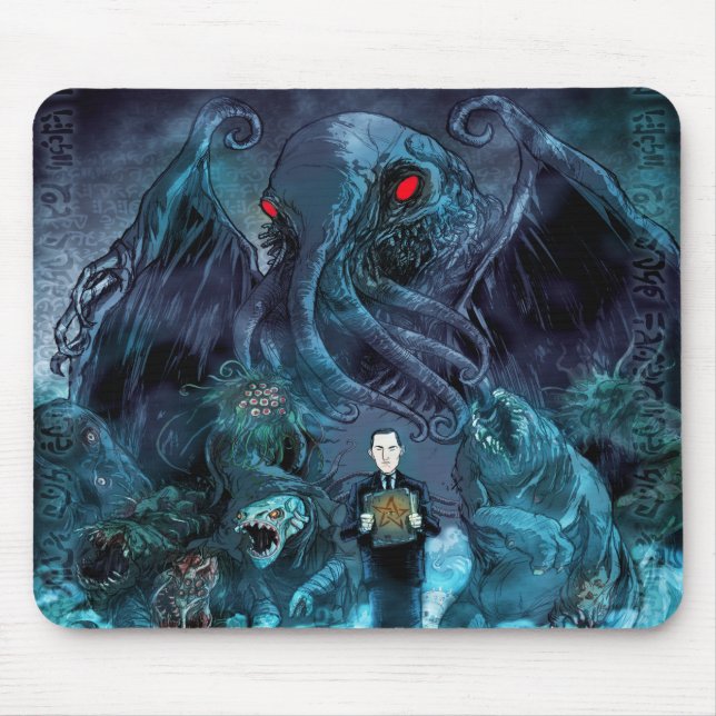Lovecraft in the mist mouse pad (Front)