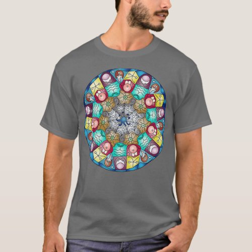 Lovecraft Symbols Mandala T_Shirt