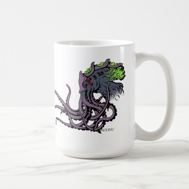 Lovecraftian Flair Mug: Cthulhu Color Ink Coffee Mug (Right)