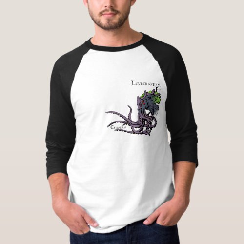 Lovecraftian Flair Shirt Cthulhu 2 Color Ink T_Shirt