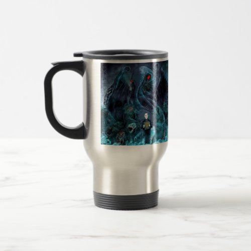 Lovecrafts creatures travel mug