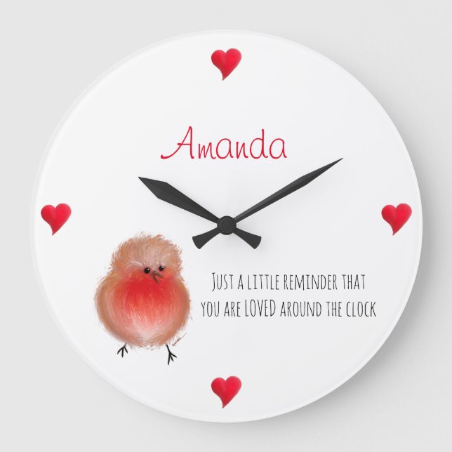 Loved around the clock cute robin  (Front)