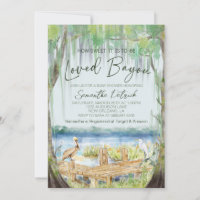 Loved Bayou Swamp Baby Shower Invitation