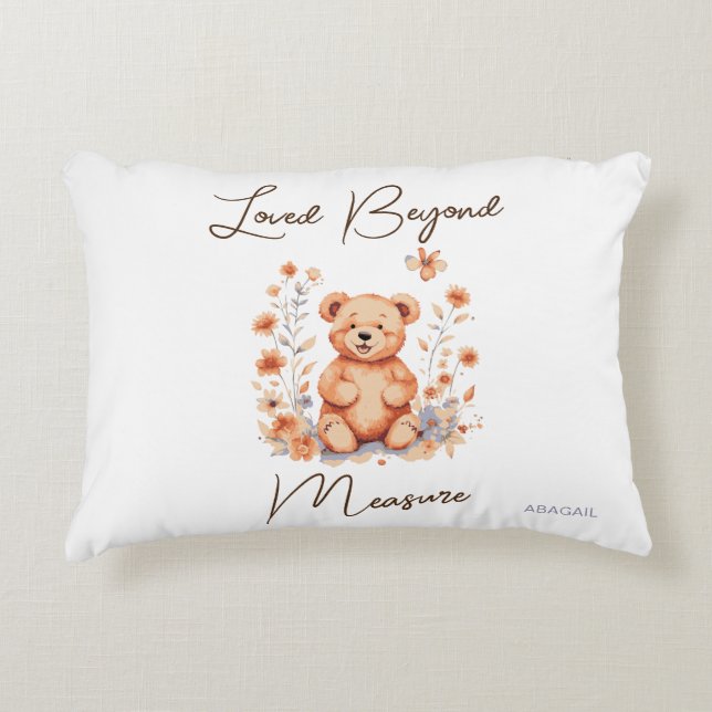 Loved Beyond Measure Accent Pillow (Front)