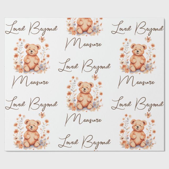 Loved Beyond Measure Wrapping Paper (Flat)