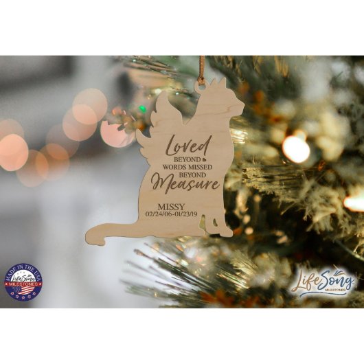 Loved Beyond Words Cat Memorial Ornament (Lifestyle)