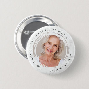 Loved Beyond Words Missed Beyond Measure Photo Button