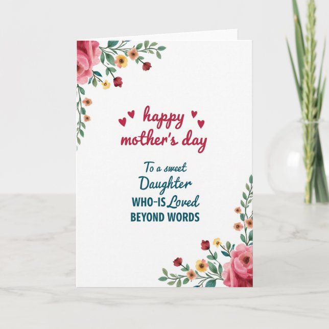 Loved Beyond Words Mother Card (Front)