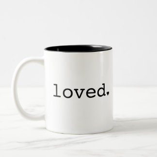 Loved Black Mug