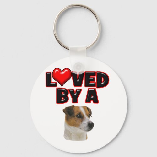 Loved by a Jack Russell Keychain