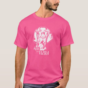 Loved by a Vizsla dog saying dog mom Hungarian Poi T-Shirt