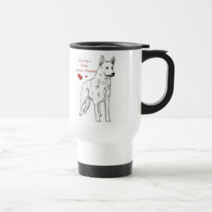 Loved By A White German Shepherd Travel Mug