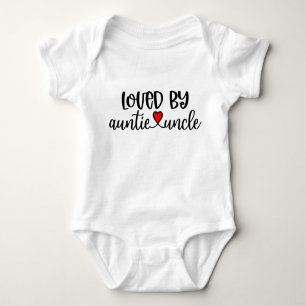 Loved By Auntie And Uncle Baby Bodysuit