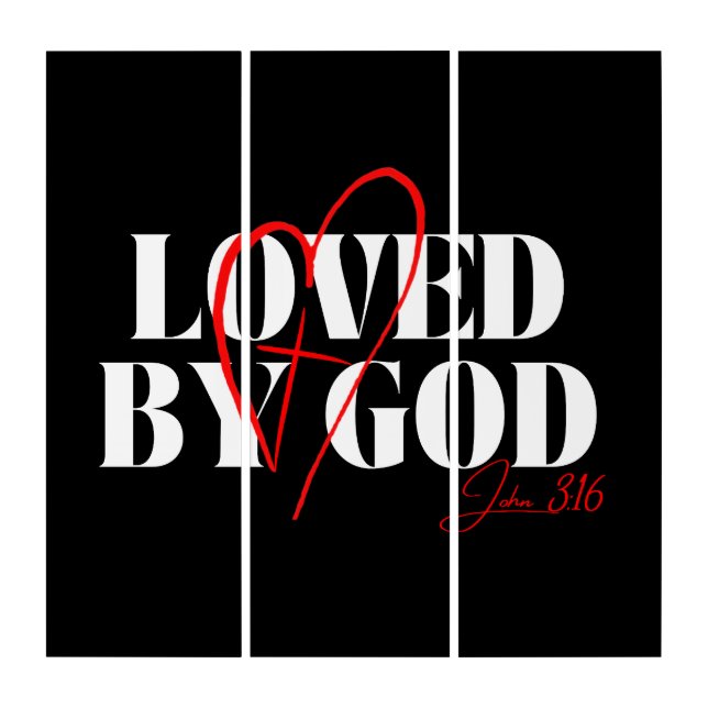 Loved by God – John 3:16 Triptych (Front)
