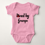 Loved By Gramps Gift Baby Bodysuit