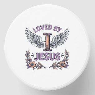 Loved By Jesus Vintage Christian Floral T-Shirt De Mini Candle Favors
