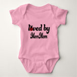 Loved By Mommom Gift Baby Bodysuit at Zazzle