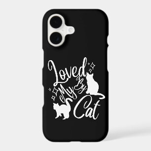 Loved By My Cat In White iPhone 17 Case